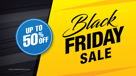 Black friday sale banner layout