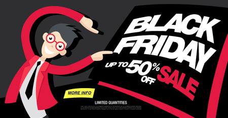 Black friday sale banner layoutのイラスト素材
