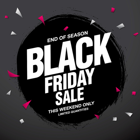 Black friday sale banner layoutのイラスト素材