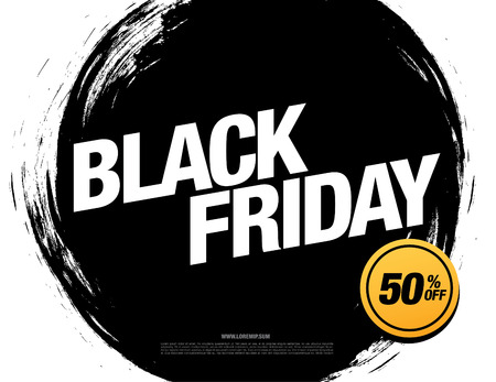 Black friday sale banner layout designのイラスト素材