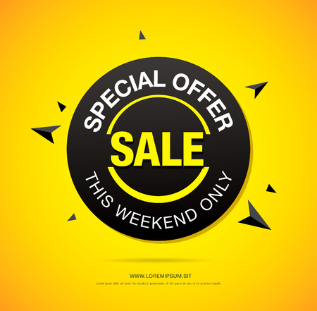 Special offer sale banner layout design.のイラスト素材