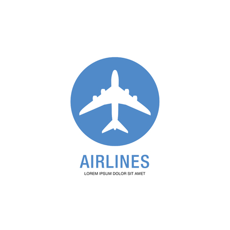 airlines  template design, vector illustrationのイラスト素材