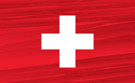 flag of Switzerlandのイラスト素材