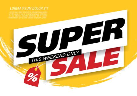 sale banner design vector illustrationのイラスト素材