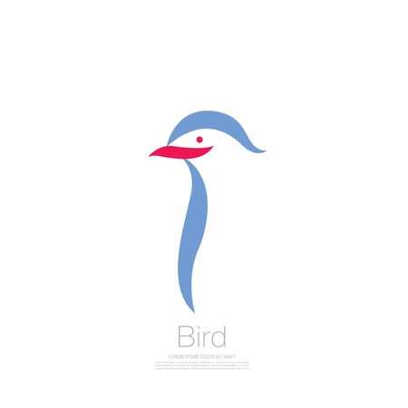 bird corporate. bird icon design. vector illustrationのイラスト素材