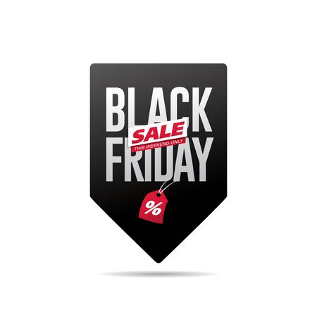black friday sale banner layout design vector illustrationのイラスト素材