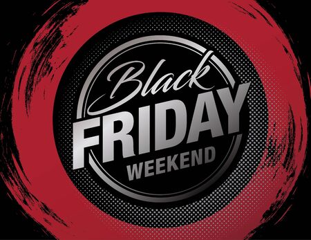 black friday sale banner layout designのイラスト素材