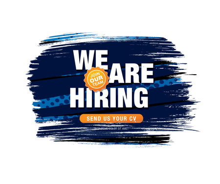We are hiring. We are hiring banner. Recruitment agency. Recruitment agency. Recruitment agency.のイラスト素材