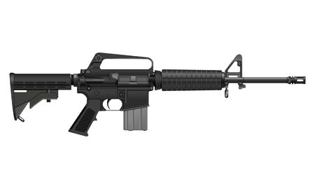 Colt AR-15 Model SP-1 Semi-Automatic Carbine with Collapsible Stockのイラスト素材