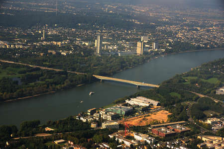 Aerial view of Bonn am Rheinの写真素材
