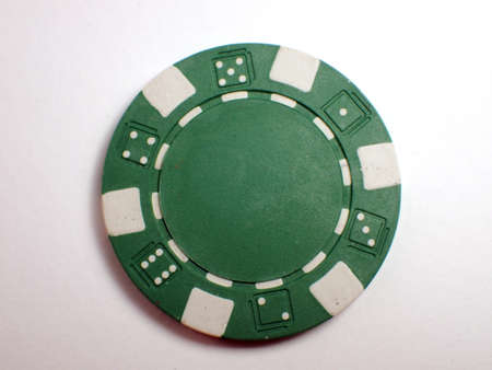 single Greener Poker Chipの写真素材