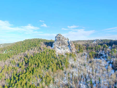 Landscape with blue skyの写真素材