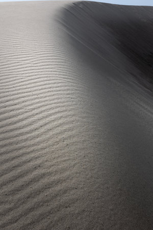Abstract textured surface of a sand duneの写真素材