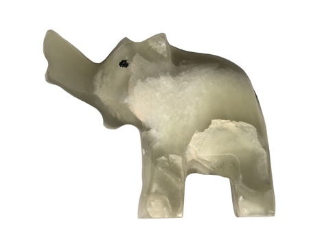 small elephant made of onyxの写真素材