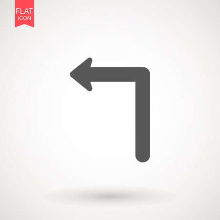 Arrow Icon in trendy flat style isolated on grey background. Arrow symbol for your web site design.のイラスト素材