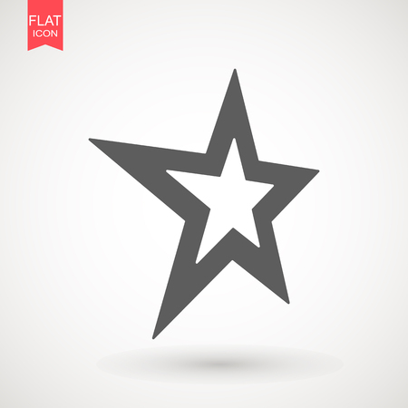 Star icon vector , black favorite web symbol. Star Icon vector.のイラスト素材