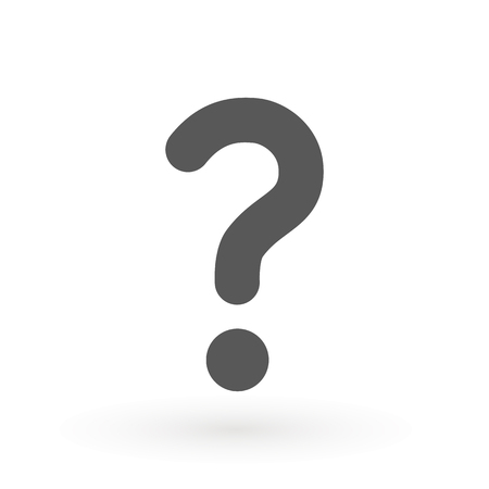 Question Icon Vector flat design style. Web icon on white backgroundのイラスト素材