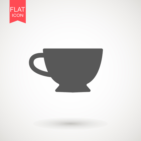 Coffee cup icon. Cup symbol for your design, logo, UI. Vector illustration, EPS10のイラスト素材