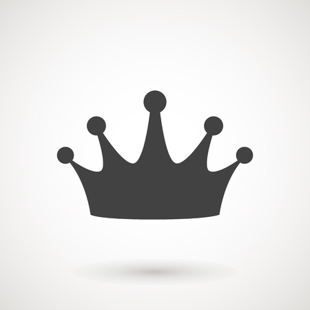 Crown Icon in trendy flat style isolated on white background. Crown symbol for your web site design, logo, app, UI. Vector illustration, EPS10の写真素材
