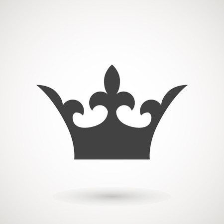 Crown Icon in trendy flat style isolated on white background. Crown symbol for your web site design, logo, app, UI. Vector illustration, EPS10の写真素材