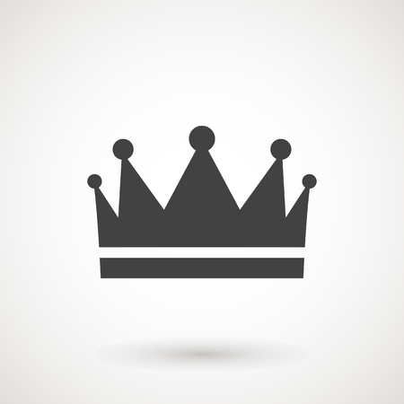 Crown Icon in trendy flat style isolated on white background. Crown symbol for your web site designの写真素材