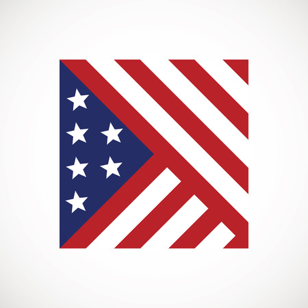 American flag vector icon. The Flag Of The United States Of Americaの写真素材
