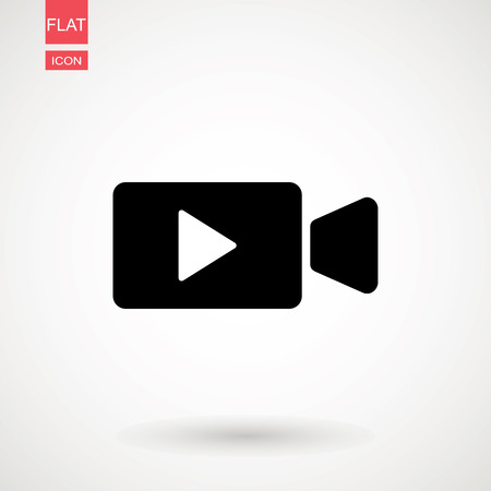 Video icon. film strip vector, flat design best vector icon.のイラスト素材