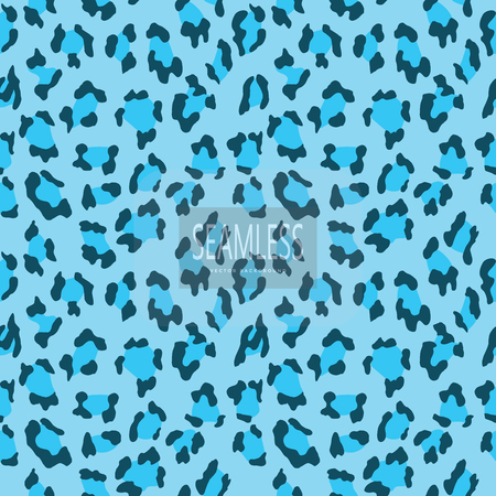 Leopard seamless pattern. Blue Animal print. Vector background. animal skin, tiger stripes, abstract pattern, line background, fabric. Amazing hand drawn vector illustration. Poster, banner artwork monochromのイラスト素材