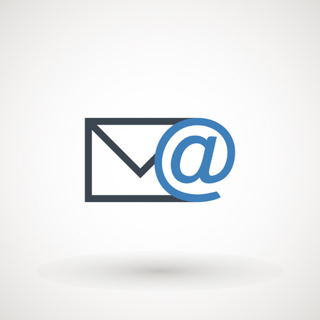 Email icon. Envelope Mail services. Contacts message send letter isolated flatのイラスト素材