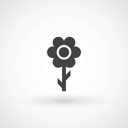 Flower Icon in trendy flat style isolated on white background. Spring symbol for your web site design, app, UI. Vector illustrationのイラスト素材