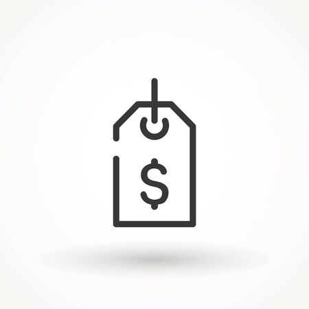 Price tag icon. Sale Label Price Tag Icon Pictogram Isolated Vector. Discount ecommerce shopping.のイラスト素材