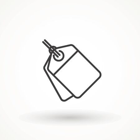 Price tag icon. Sale Label Price Tag Icon Pictogram Isolated Vector. Discount ecommerce shoppingのイラスト素材