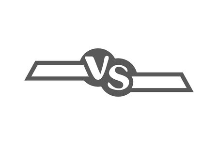 Versus logo. VS letters for sports, fight, competition, battle, match, game. Vector icon.のイラスト素材
