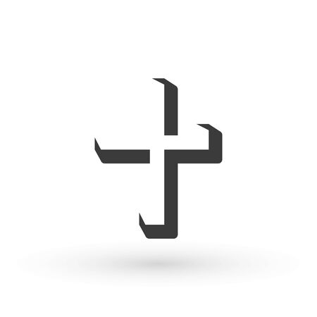 Religion cross icon. design christian cross icon symbol Vector illustrationのイラスト素材