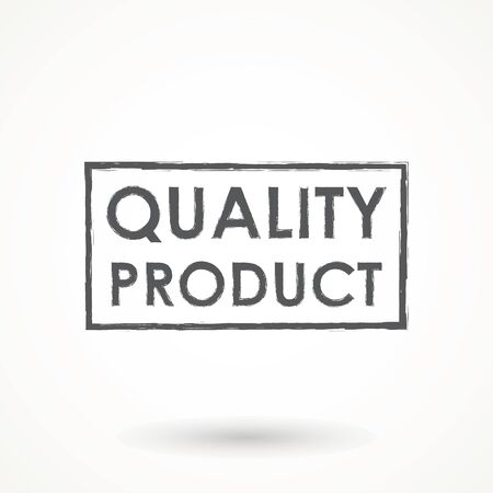 100% Quality product Ribbon Approved certificate icon isolated on white backgroundのイラスト素材