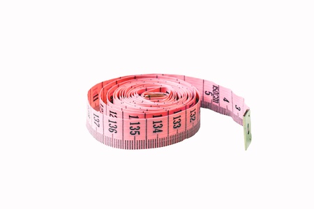 Measuring tape isolated on white background 