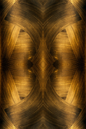 The texture of black gold. Abstract fractal. Fractal art background for creative design. Decoration for wallpaper desktop, poster, cover booklet, card. Psychedelic.の写真素材