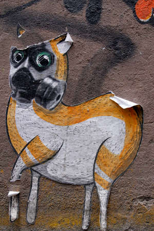 Graffiti in Berlin, Germanyのeditorial素材