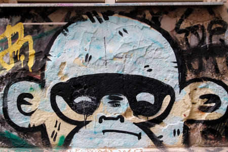 Graffiti in Berlin, Germanyのeditorial素材