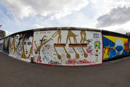 Street Art and Graffiti in Berlin, Germanyのeditorial素材