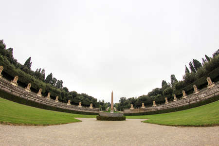 Boboli Garden in Florence, Tuscany in Italyのeditorial素材