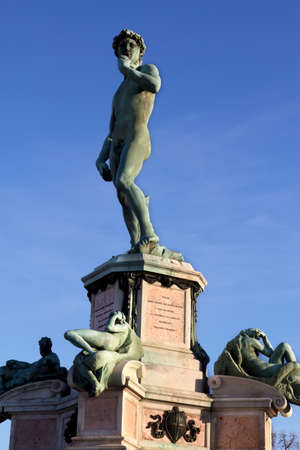 David of Michelangelo in Florence in Tuscany in Italyのeditorial素材