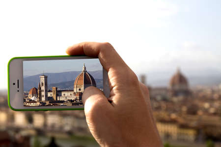 Florence in Tuscany, Italyの写真素材