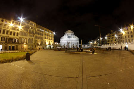 Santa Maria Novella in Florence in Tuscany, Italyのeditorial素材