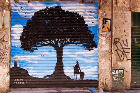 Street Art in Palermo, Italyのeditorial素材