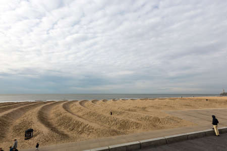 View on some buildings near the downtown of Den Haag, Netherlandsの写真素材