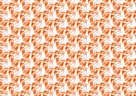 Cherry branches tileable ornamental background