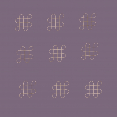 Oriental infinity symbol mystic knot patternの写真素材