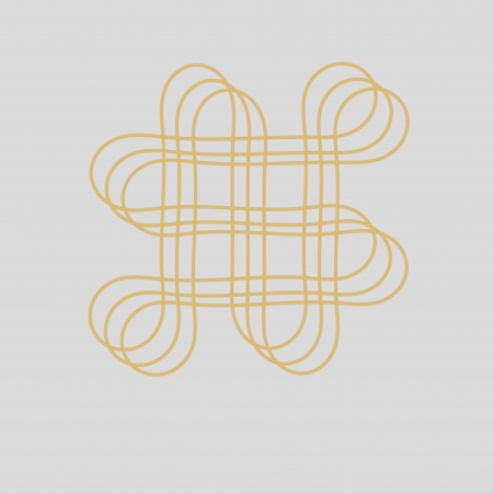 Oriental infinity symbol mystic knot patternの写真素材