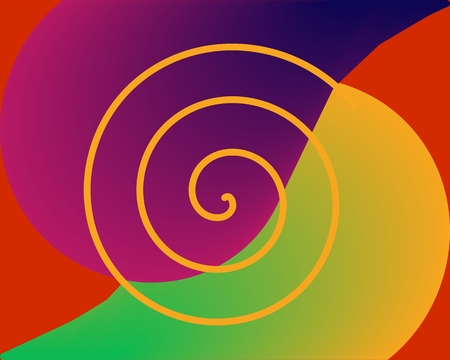 Abstract surreal background in vivid colorsのイラスト素材